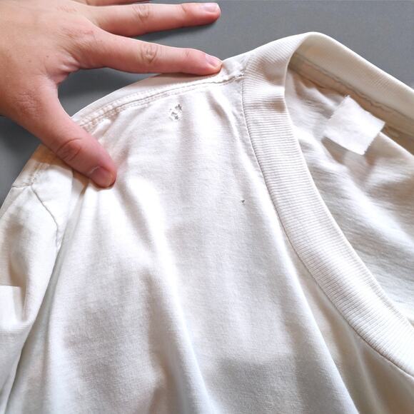 VTG Hard Rock Cafe London T-Shirt 90s Destroyed Deconstructed Thrash Tee White L - Picture 4 of 8